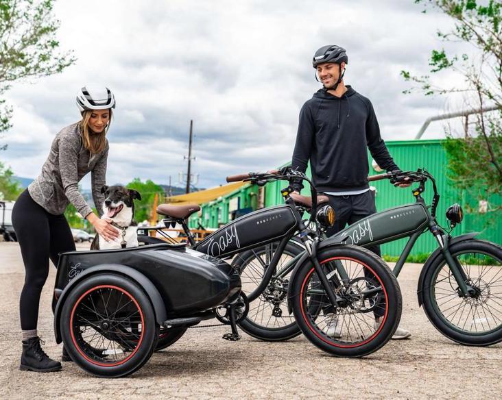 Велосипед с коляской. Американский производитель Mod bikes выпустил Mod Easy SideCar 3